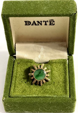 Cravatta vintage in oro 18 carati e giada SUN BURST Sunburst