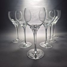 5 bicchieri da vino vintage cristallo Boemia Belfor squisiti gambo nucleo nero 200 ml