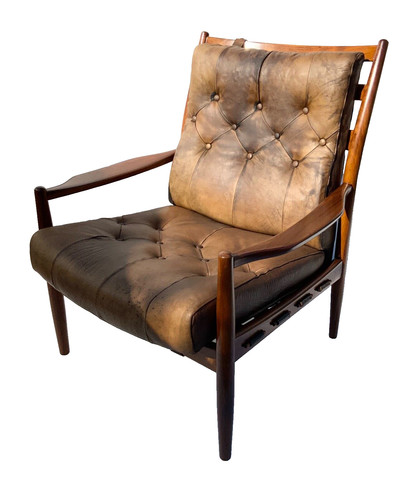 Poltrona vintage pelle - in,