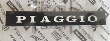 TARGHETTA ADESIVO SELLA FONDO NERO SCRITTA BIANCA VESPA PX 80 125 150 200 