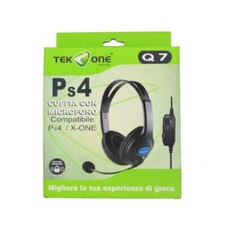 cuffie gaming ps4 con microfono compatibile ps4/x-one comodo all'orecchio