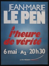 Poster 1987 FRONT NATIONAL