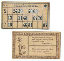 VECCHIA CARTELLA TOMBOLA n°