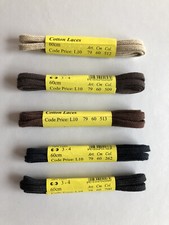 LACCI piatti CM 60 per scarpe 2/3 fori tipo Church's Ryder, Clarks. cotone 100%