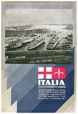 PUBBLICITA'1933 ITALIA FLOTTE