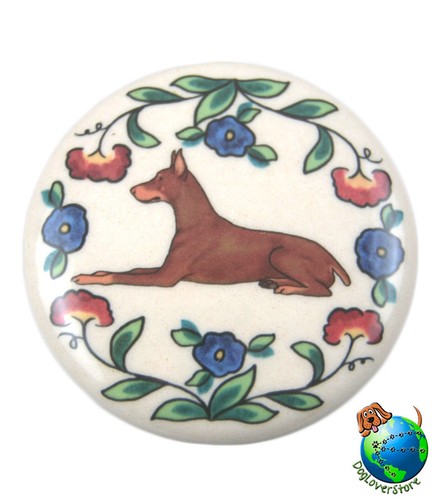 Doberman pincher cane tappo - doberman,