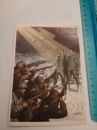 Cartolina militare illustrata - militare,