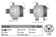 Denso Alternator DAN1093