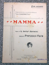 s g R. Galdieri  F. Feola  Mamma  La Canzonetta Napoli 1917