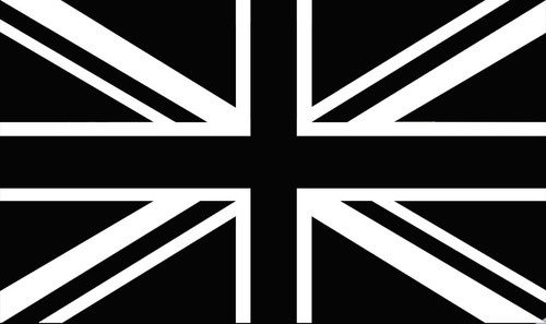 Union jack bandiera nero - jack, &