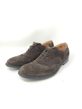   scarpe  shoes  41  7 8 Brown  Oxford Suede Brogue Church's   Church Chetwynd