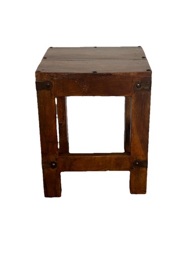 Small rustic wooden table - wooden, re