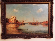 dipinto olio su tela applicata