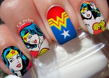 Wonder Woman Adesivi Nail Art