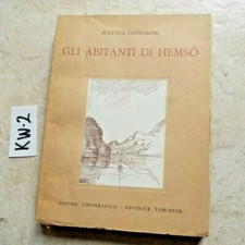 LIBRO GLI ABITANTI DI HEMSO  AUGUSTO STRINDBERG  UTET  1947  INTONSO