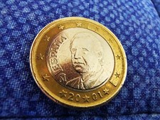 Moneta da 1 euro Spagna - 2001 - RARA     - Circolata -
