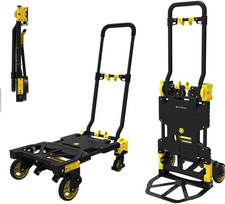 Carrello Portatutto Pieghevole FOLD MAX Con Ruote Robuste – Trasformabile 2 in 1