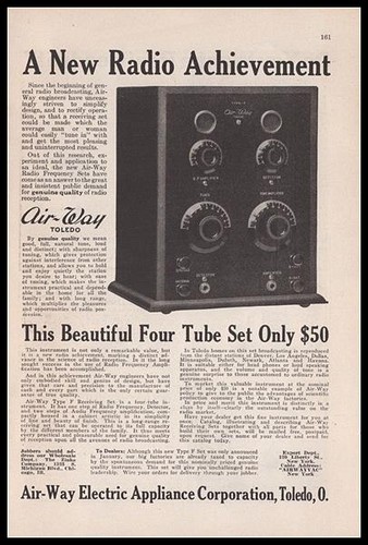Air way toledo radio - toledo, 1923