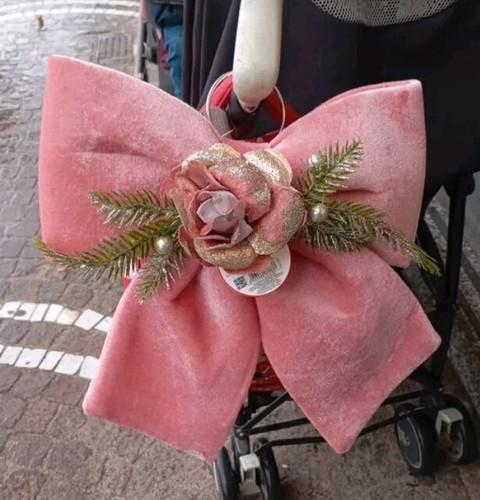Fiocco addobbo rosa - fiocco,