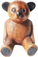 Orso scolpito nel - , legno