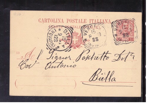 Cartolina postale vittorio - postale,