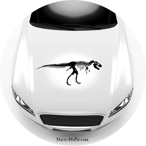 Adesivo auto rex - auto, scheletro