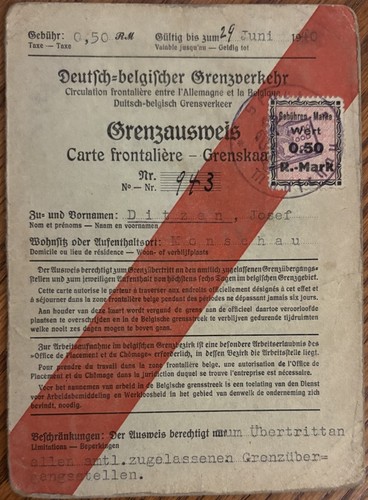 Ww2 1940 terzo regno pass - ww2,