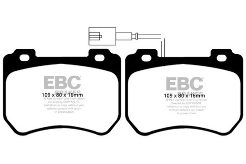 Pastiglie freno anteriori ebc - pastiglie,