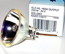 ★LAMPADA ELC-HL 54877-24 V 250 W GX5.3★PER PROIETTORE 16 mm (Bauer,Eiki,Elmo)★