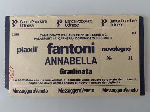 Biglietto basket fantoni - biglietto,