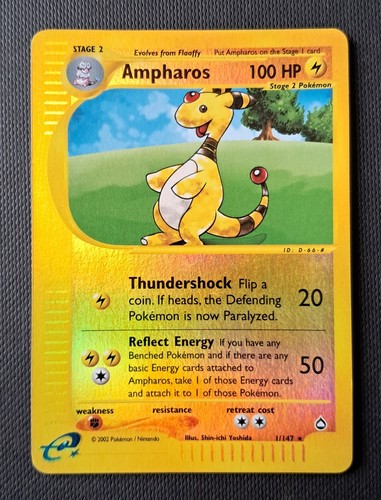 Pokemon card ampharos - pokemon, holo