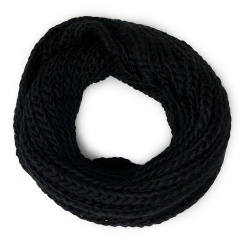Sciarpa anello nera - sciarpa,