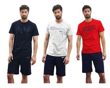 Tuta fuoriacqua UOMO 100% cotone manica corta LEGEA primavera estate 8 colori