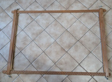 Telaio  da ricamo rettangolare regolabile in legno 85x125 cm VINTAGE!!!