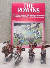 Atlantic- Romans Cavalry 1/32 Plastic Painted G.Berselli 4 + 4 Pcs + Libretto 