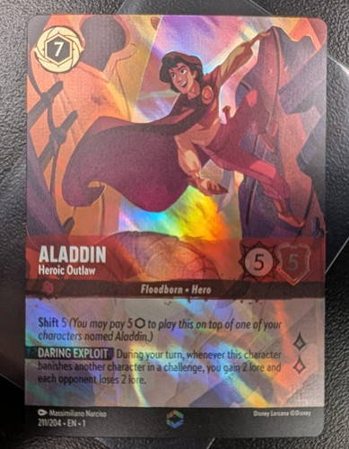 Aladdin carta inglese - carta,
