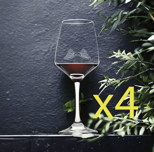 Bicchieri vino angel wings - vino, x4