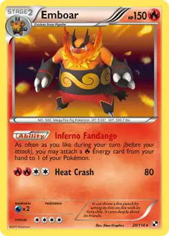 Emboar 114 pokemon - 20/114,
