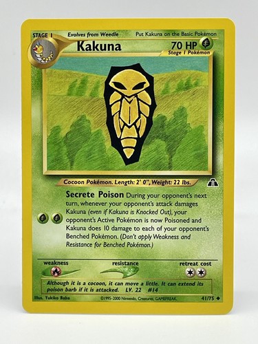 Carta pokemon kakuna - 41/75, neo