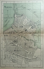 Stampa antica Pianta Mantova