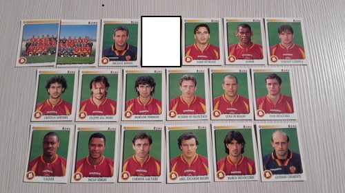 1997 roma calciatori - roma, panini