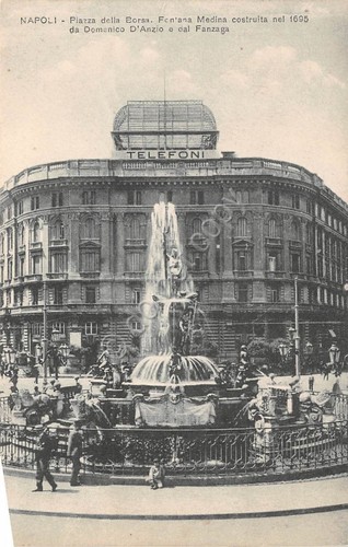 Cartolina napoli piazza - cartolina,