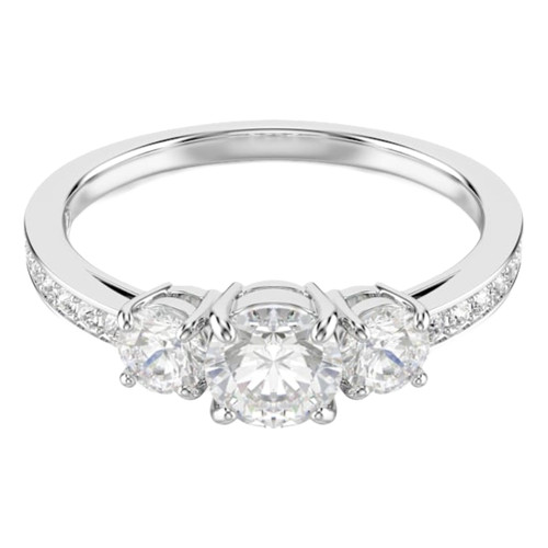 Anello swarovski rodiato - anello,