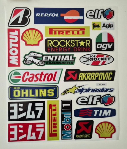 Foglio adesivo moto grafica - adesivo, a4