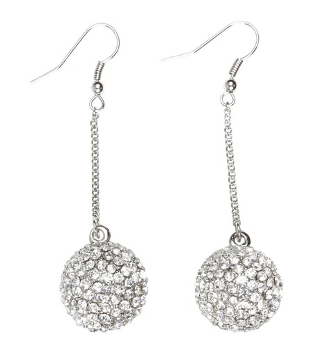 Orecchini sfera strass - orecchini,