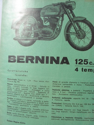 Bianchi bernina 125 - bernina,