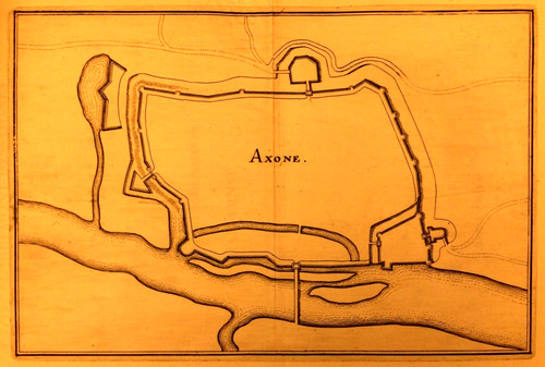 Plan axone côte - d'axone,, d'or