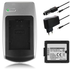 Batteria + Caricabatteria VW-VBG130 per Panasonic NV-GS90, NV-GS330 / PV-GS90