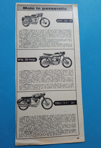 Pubblicita 1960 dati tecnici - dati,