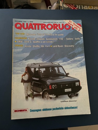 Rivista quattroruote dicembre - rivista,